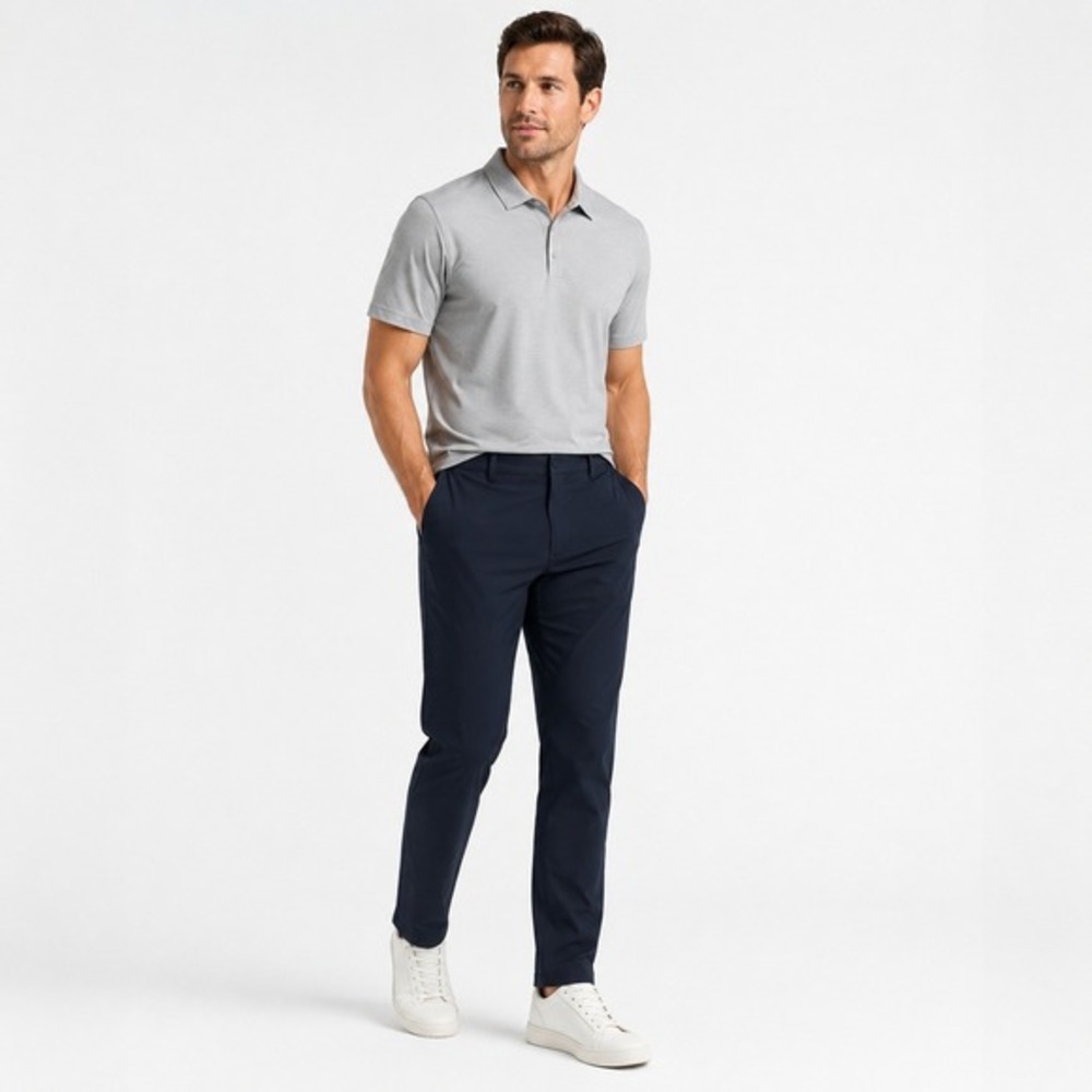Rhone Commuter Pants Mens 35 Navy Blue Performance Stretch Straight Leg Trouser